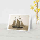 Happy Birthday Papa - Old Ship Kaart (Gele Bloem)