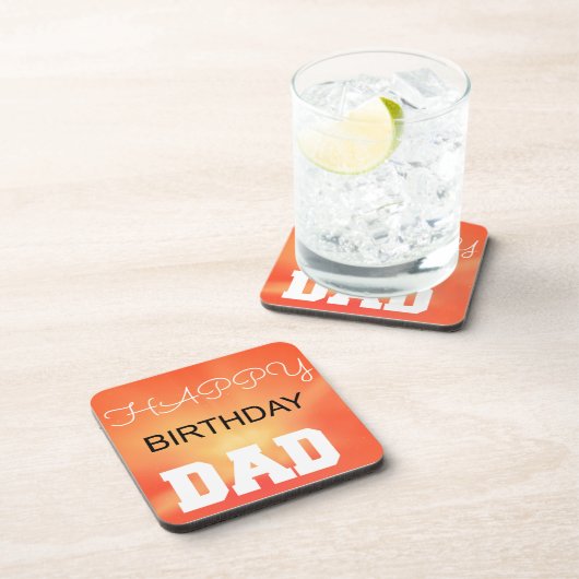 Happy Birthday papa Onderzetter (Rechterzijde)