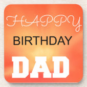 Happy Birthday papa Onderzetter (Voorkant)