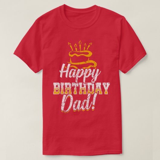 Happy Birthday papa Papa Vader BDay T-shirt (Design voorkant)