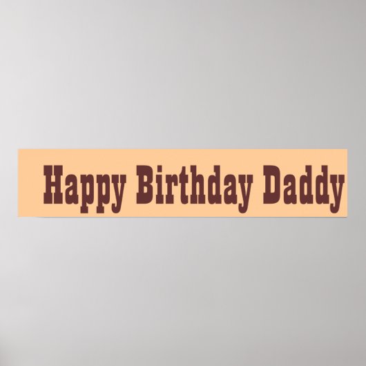 Happy Birthday papa Poster (Voorkant)