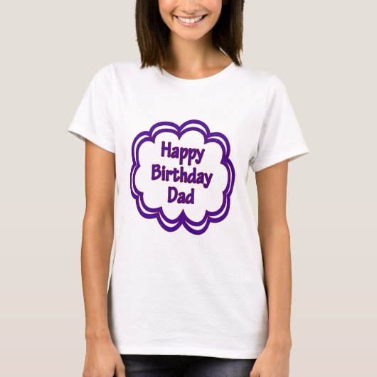 Happy Birthday papa T-shirt (Voorkant)