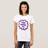 Happy Birthday papa T-shirt (Voorkant volledig)