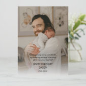 Happy Birthday papa uit Baby Kaart (Staand voorkant)