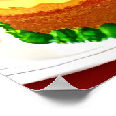 Happy Birthday, papegaai, gebalon | AI Art. Poster (Hoek)