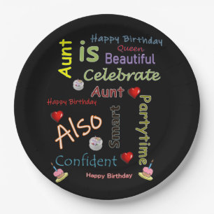 Happy Birthday Paper Bord tante