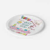 Happy Birthday Paper Borden Friends Family Papieren Bordje (Gekanteld)