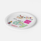 Happy Birthday Paper Borden FUN Cupcake Papieren Bordje (Gekanteld)