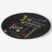 Happy Birthday Paper Borden Jack Papieren Bordje (Gekanteld)