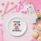 Happy Birthday Paper-Borden Papieren Bordje (Feest)