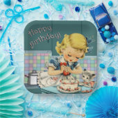  Happy Birthday Paper-Borden Papieren Bordje (Feest)