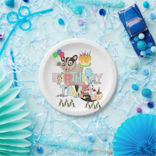 Happy Birthday Paper Borden Possum Cake Papieren Bordje (Feest)