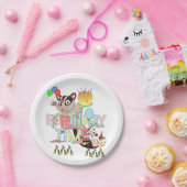 Happy Birthday Paper Borden Possum Cake Papieren Bordje (Feest)