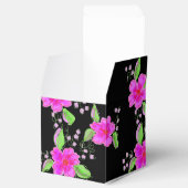 Happy Birthday Paper Flowered Black Chocolate Box Bedankdoosjes (Geopend)