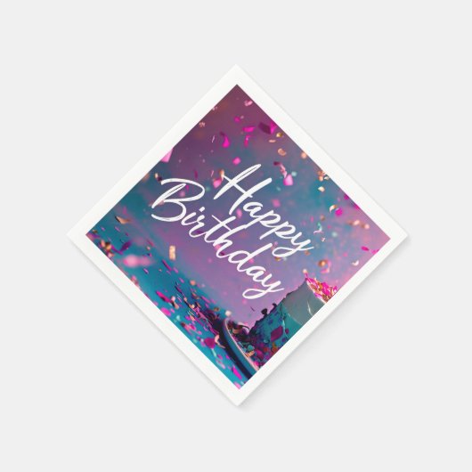 Happy Birthday Paper Napkin Servet (Hoek)