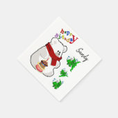 Happy Birthday Paper Napkins, Polar Beer Servet (Hoek)