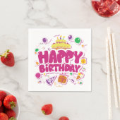 Happy Birthday Paper Napkins Servet (Insitu)