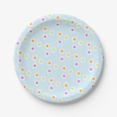 Happy Birthday Paper Plates - daisy birthday plate Papieren Bordje (Voorkant)