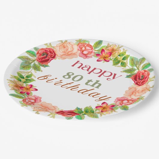 Happy Birthday Papier Bord (Gekanteld)