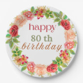 Happy Birthday Papier Bord (Voorkant)