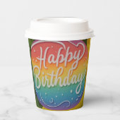 Happy Birthday Papieren Bekers (Voorkant)