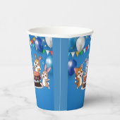 Happy Birthday Papieren Bekers (Rechts)