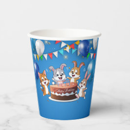 Happy Birthday Papieren Bekers