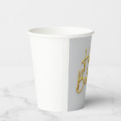 Happy Birthday Papieren Bekers (Rechts)