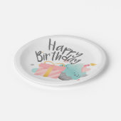 Happy Birthday Papieren Bordje (Gekanteld)
