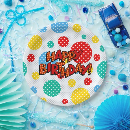 Happy Birthday Papieren Bordje (Feest)