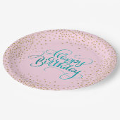 Happy Birthday Papieren Bordje (Gekanteld)