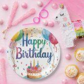 Happy Birthday Papieren Bordje (Feest)