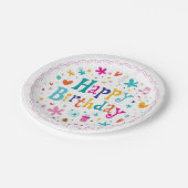 Happy Birthday Papieren Bordje (Gekanteld)
