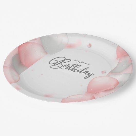 Happy Birthday Papieren Bordje (Gekanteld)