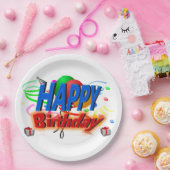 Happy Birthday Papieren Bordje (Feest)