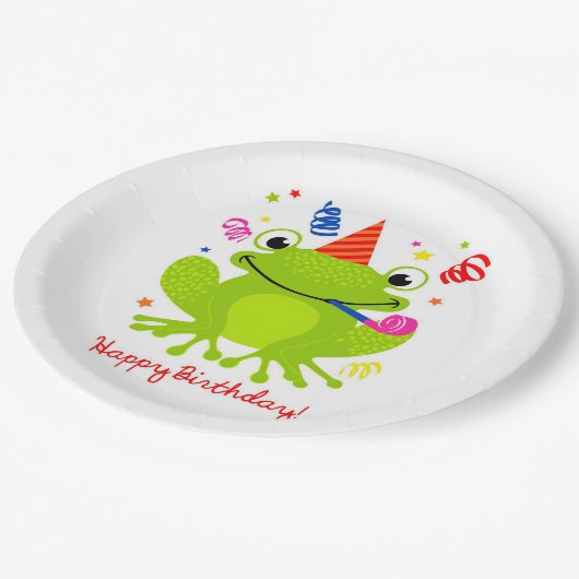 Happy Birthday Papieren Bordje (Gekanteld)