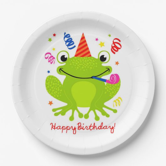 Happy Birthday Papieren Bordje (Voorkant)