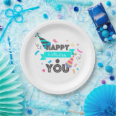 Happy Birthday Papieren Bordje (Feest)