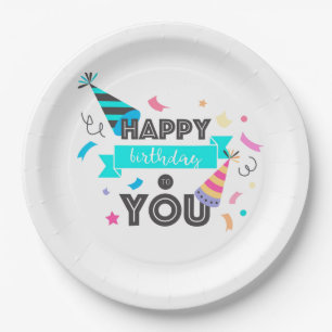 Happy Birthday Papieren Bordje