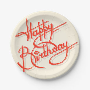 Happy Birthday Papieren Bordje