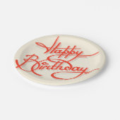 Happy Birthday Papieren Bordje (Gekanteld)