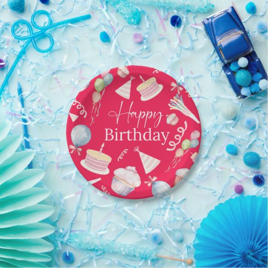 Happy Birthday Papieren Bordje (Feest)