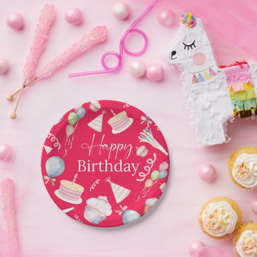 Happy Birthday Papieren Bordje (Feest)