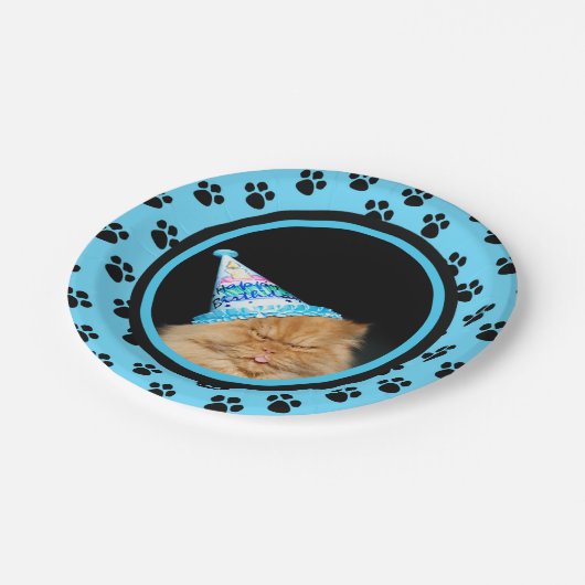 Happy Birthday Papieren Bordje (Gekanteld)