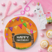 Happy Birthday Papieren Bordje (Feest)