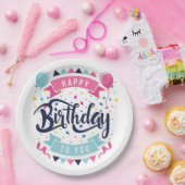 Happy Birthday Papieren Bordje (Feest)