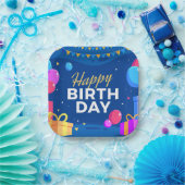 Happy Birthday Papieren Bordje (Feest)