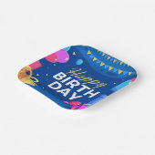Happy Birthday Papieren Bordje (Gebogen)