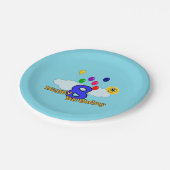 Happy Birthday Papieren Bordje (Gekanteld)