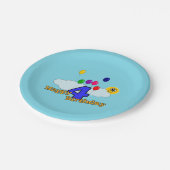 Happy Birthday Papieren Bordje (Gekanteld)